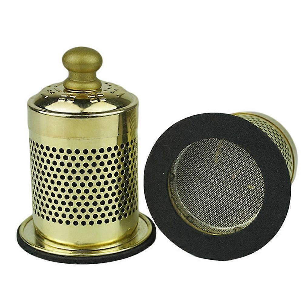 Moxibustion Box for Home Use Golden Metal Container with Moxa Stick Burner Ideal for Gifts