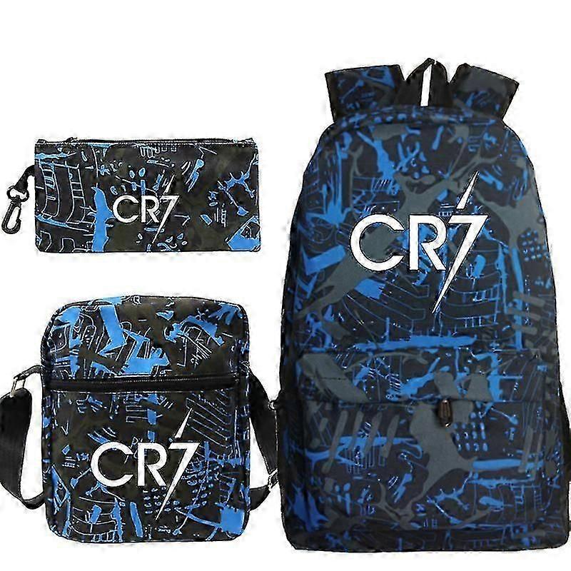 סט תרמיל כדורגל רונאלדו CR7 - תיקי בית ספר ונסיעות לבנים ולבנות