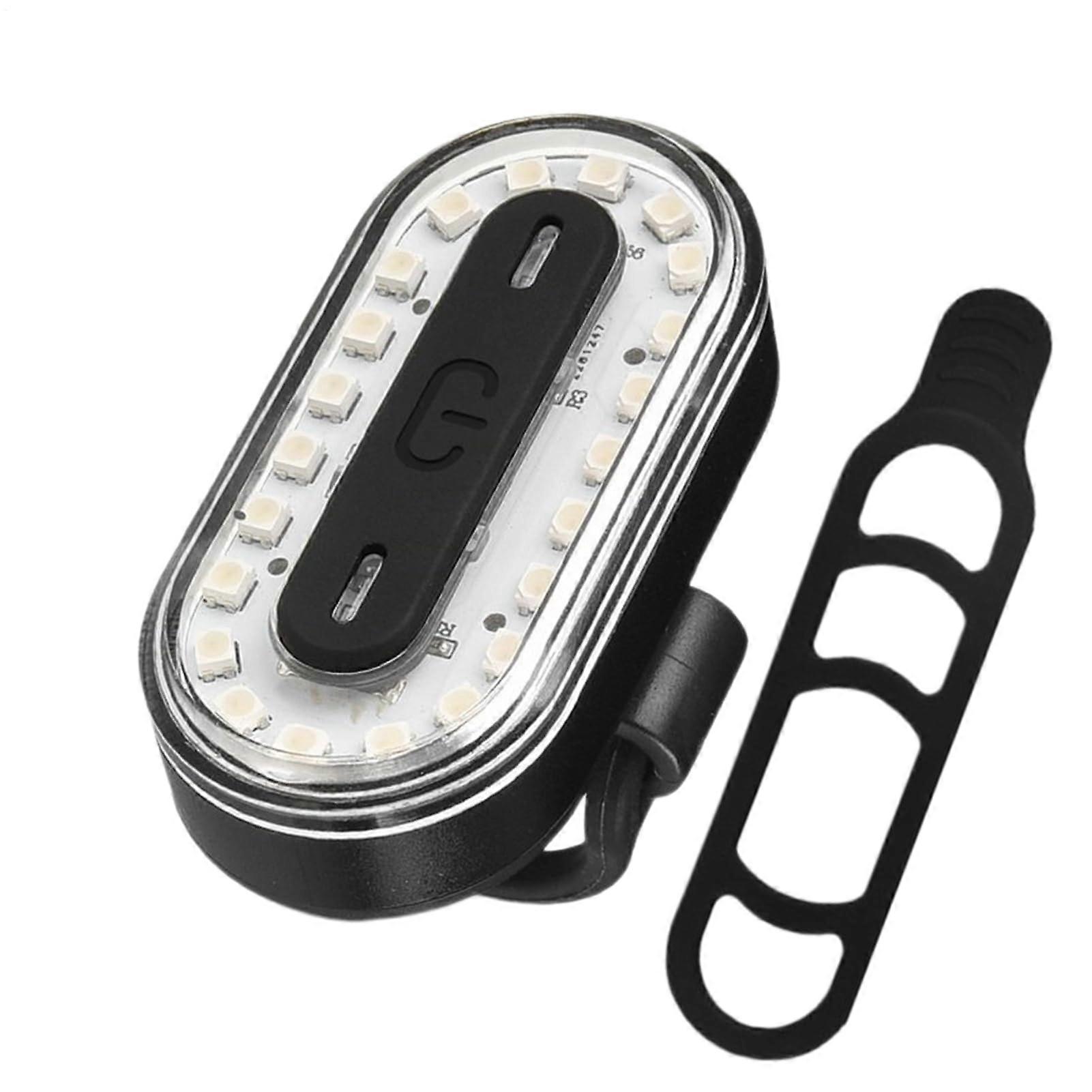 Tail Light For Bicycles And Scooters, USB Rechargeable Rear Light With 14 Modes And 7 Colors