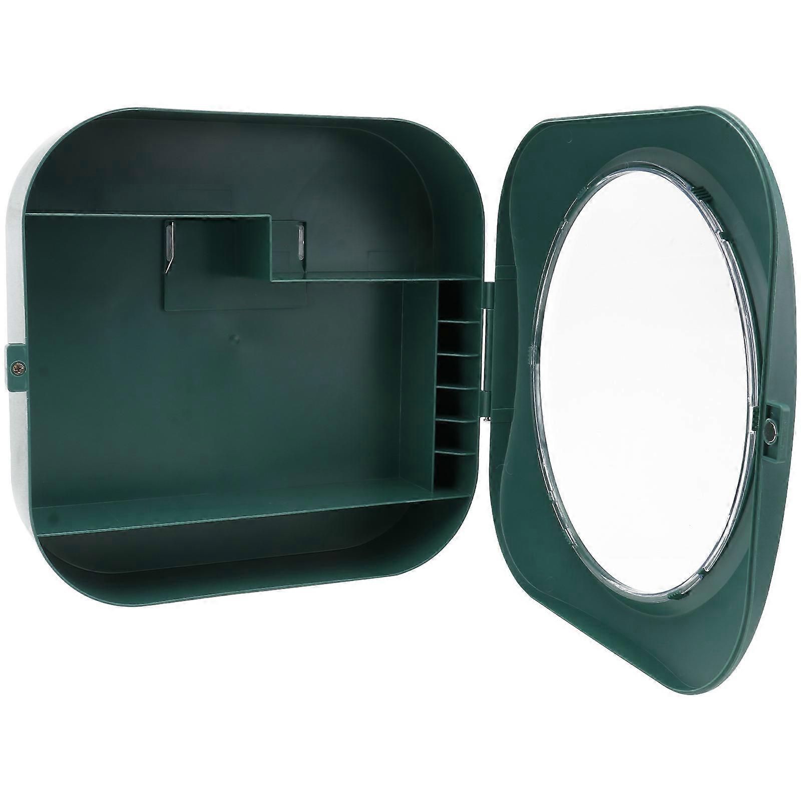 Wall Mounted Storage Box Plastic Organizer for Kitchen Green Abs Material Space Saving 1Pack