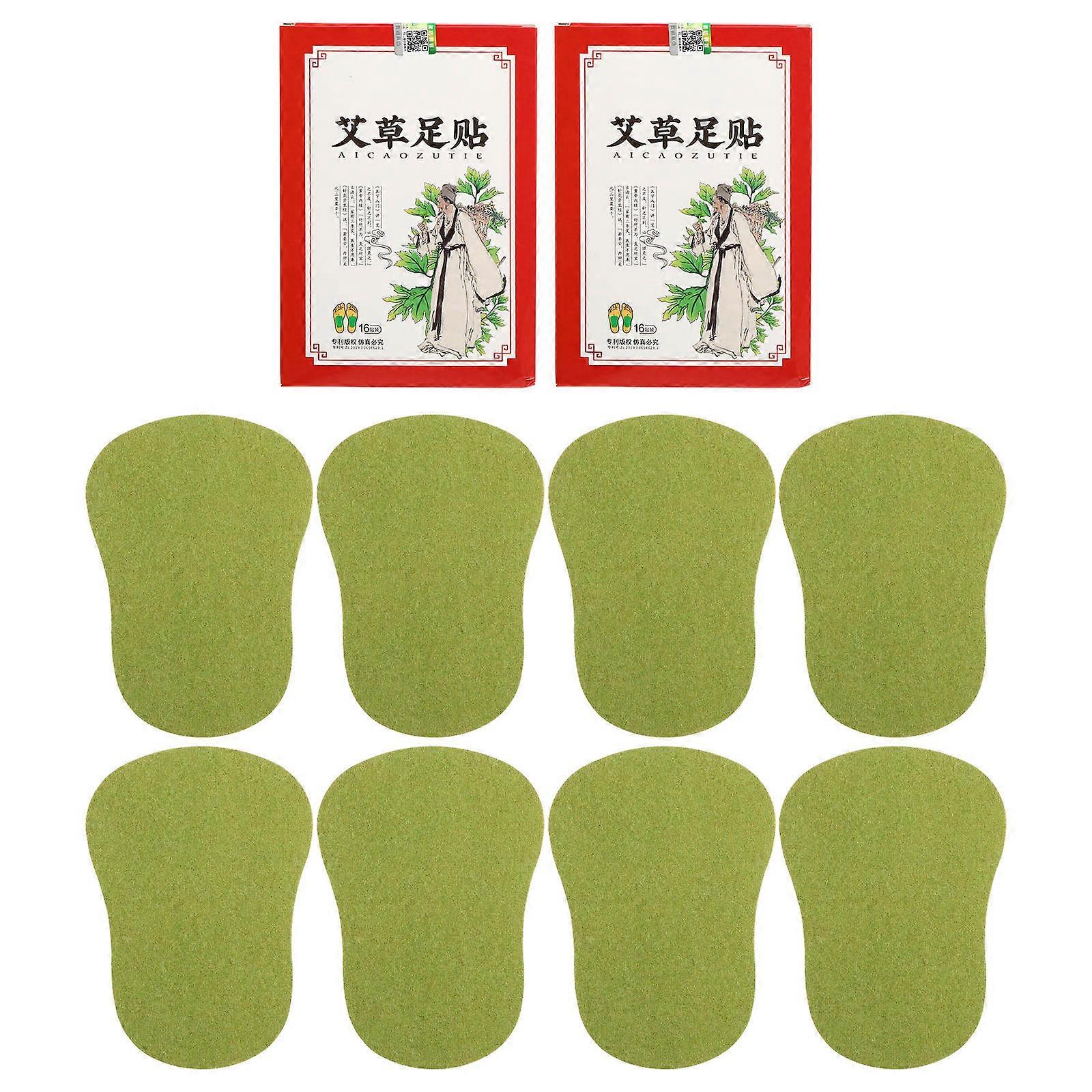 Foot Cleansing Pads 32Pcs Suitable For Adults Featuring Green Non-Woven Fabric For Moisturizing And