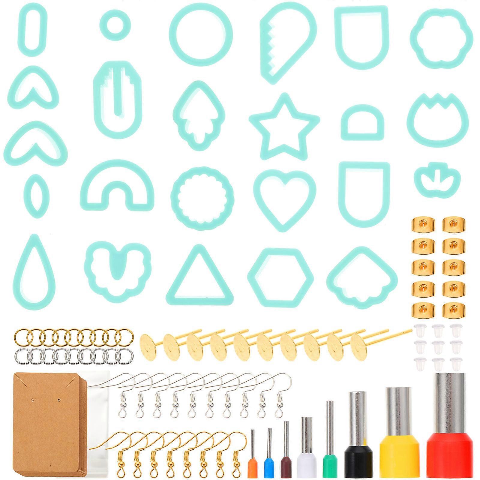 Clay Jewelry Making Tools Set For Beginners And Professionals With Irregular Shapes And Light Green Color For DIY Crafts 1 Set