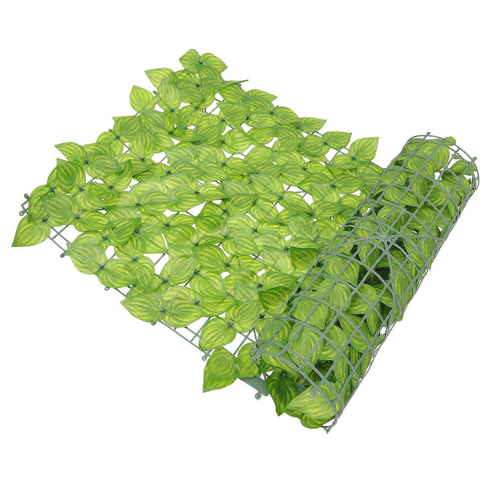 Artificial Green Leaf Fence Wall Decoration for Home Balcony Garden UV Fade Resistant Screening