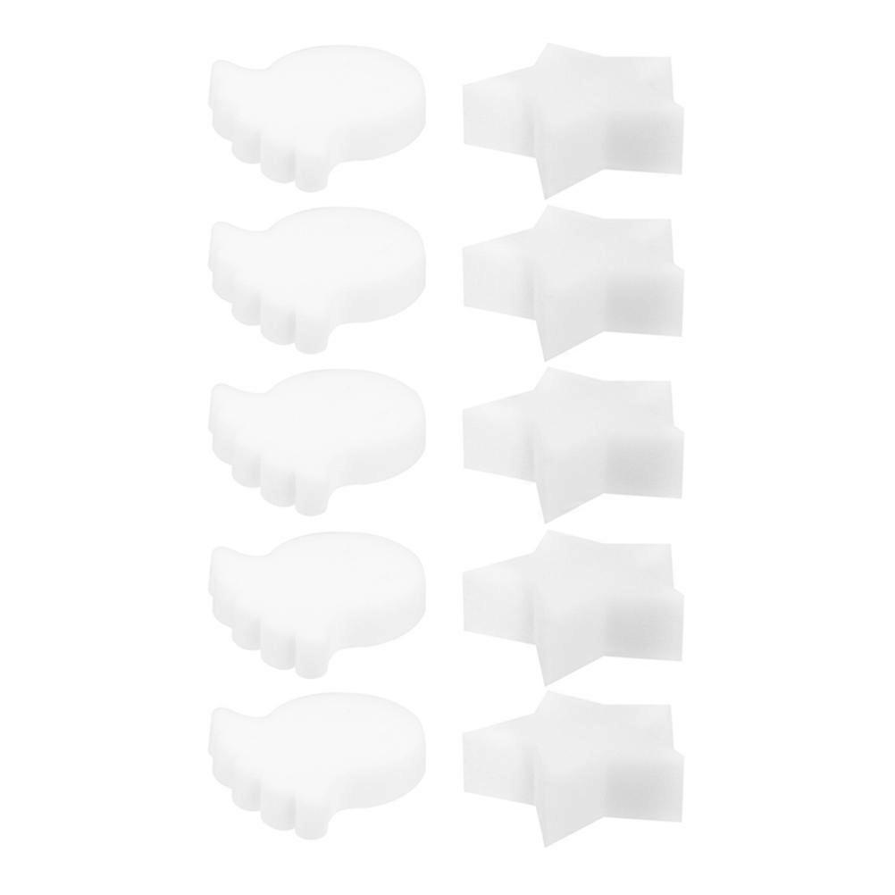 إسفنج امتصاص الزيت 10 قطع لأصحاب حمامات السباحة 12.5X9CM أبيض - محلول تنظيف وإزالة الأوساخ