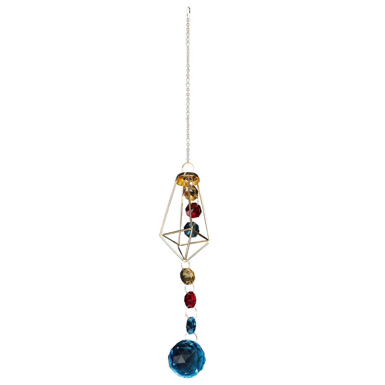 Durable Crystal Hanging Pendant for Decor Assorted Color Iron Material Adds Elegance 70 Characters