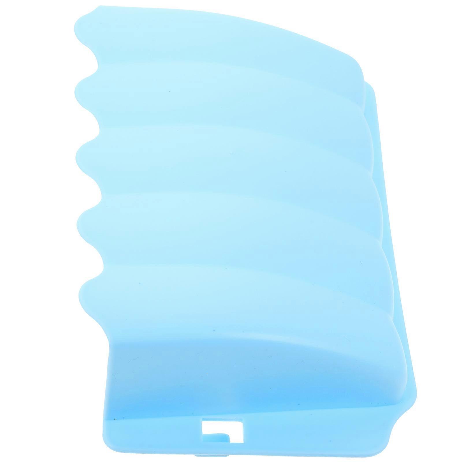 Rabbit Feeder Blue Plastic Bite-Proof Design Feeding Bowl for Pet Use