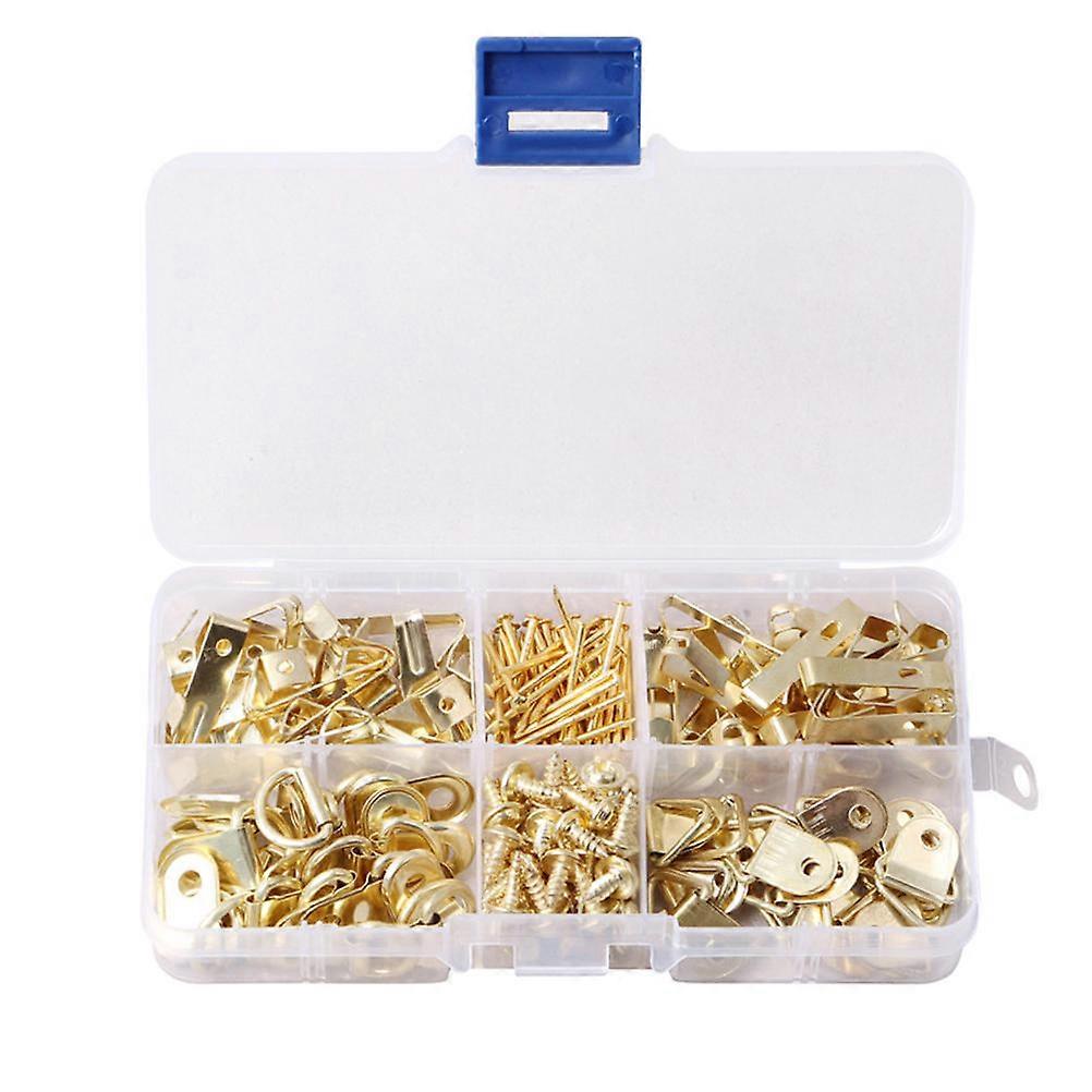 Non Trace Nail Hooks Set for Picture Frames Heavy Duty Wall Hanging Kit with Screws and Nails for Offices, Bedrooms, and Crafting Projects