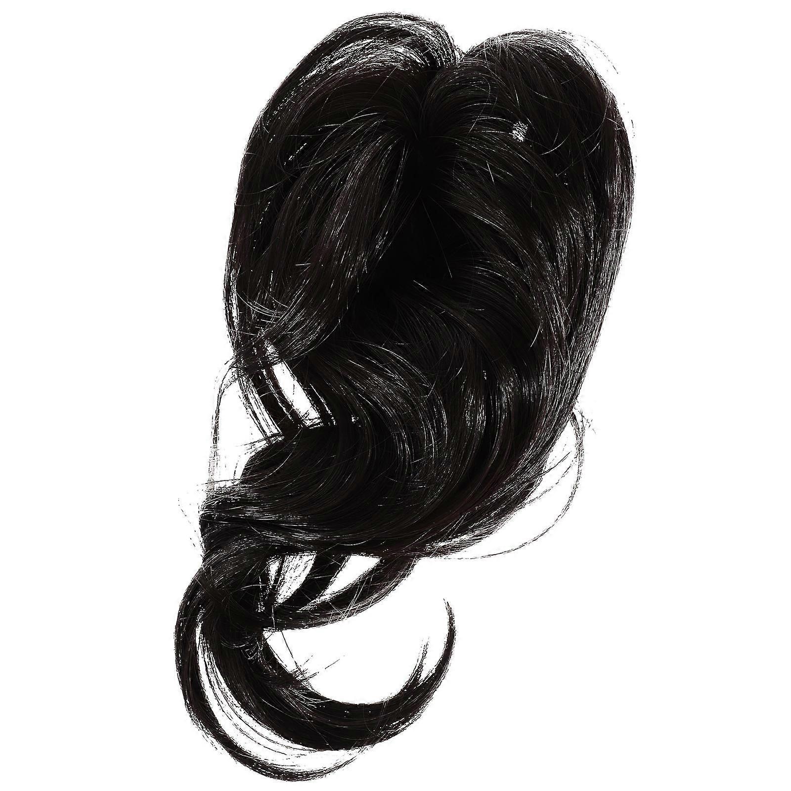 Fluffy Bun Hair Extension Claw Clip για γυναίκες – Φυσικό χρώμα Human Hair Updo Piece Clip Design για καθημερινές αλλαγές στυλ, επαναχρησιμοποιήσιμο και ανθεκτικό