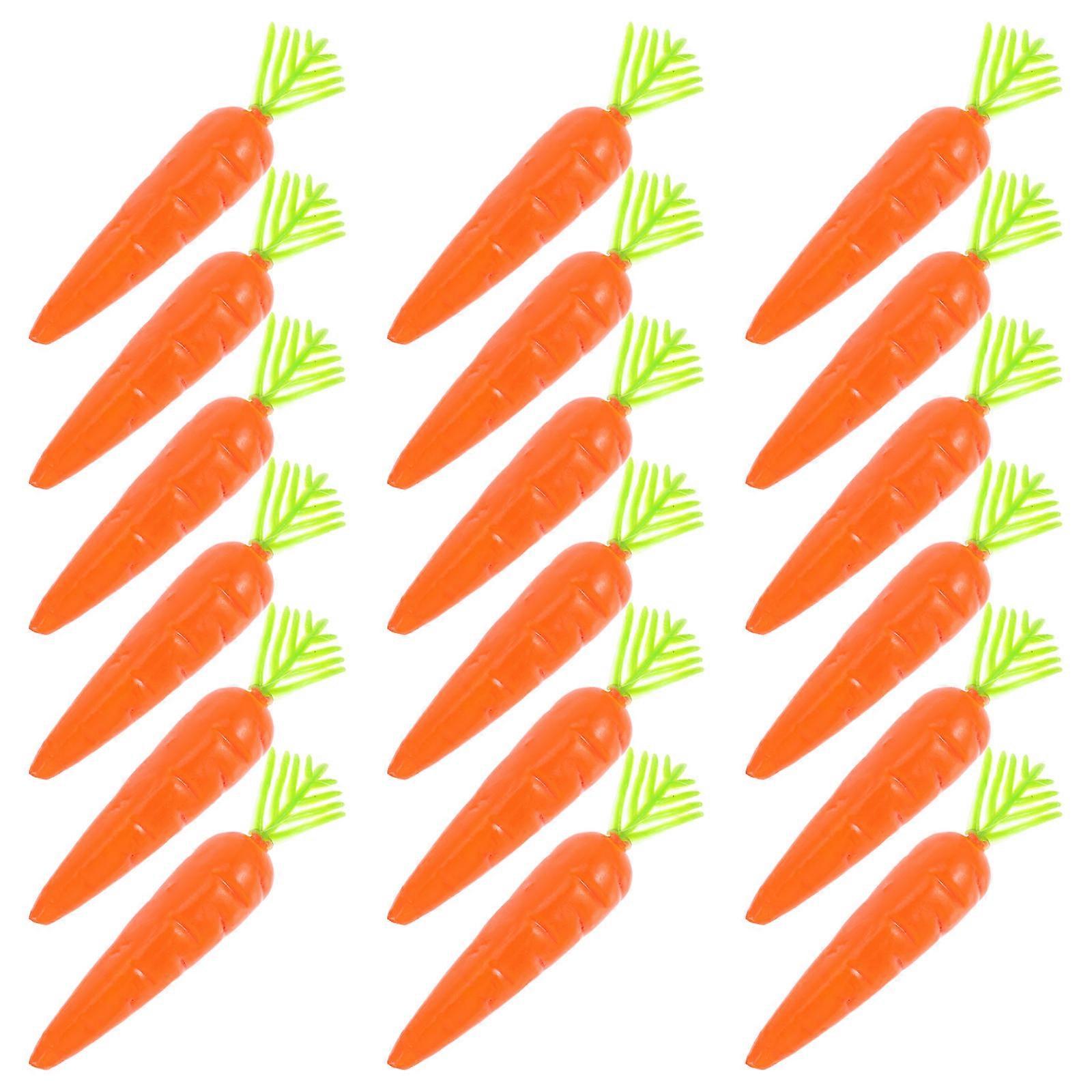 Tiny Carrots Simulation Dollhouse Miniatures For Forest Villa Setup 8.70X1.60X1.60cm Micro Landscape Enhancement 25Pcs