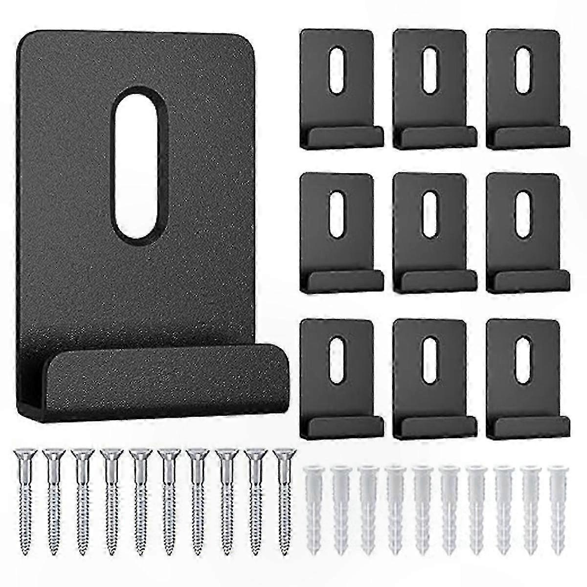 10Pcs Heavy Duty Mirror Clips with Screws for Large Mirrors Wide Channel Hanger Retainer Kit