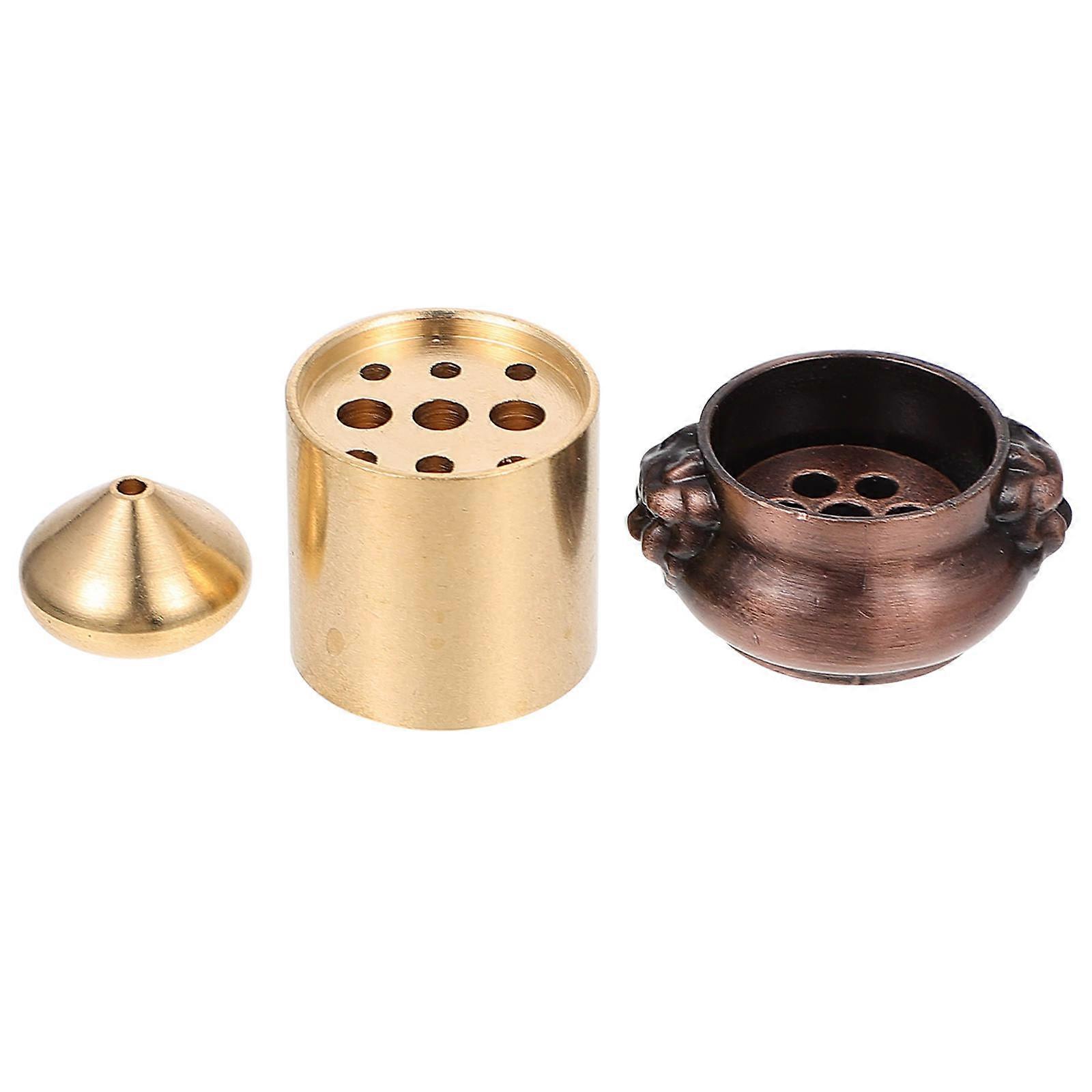 Incense Holder 3Pcs Nine-Hole Design Aesthetic Color for Meditation Aid