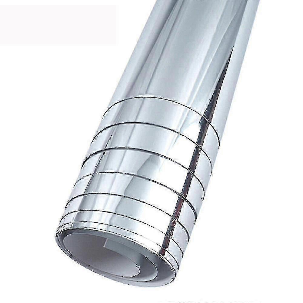 Mirror Effect Diy Wall Sticker Roll Self Adhesive Bathroom Film