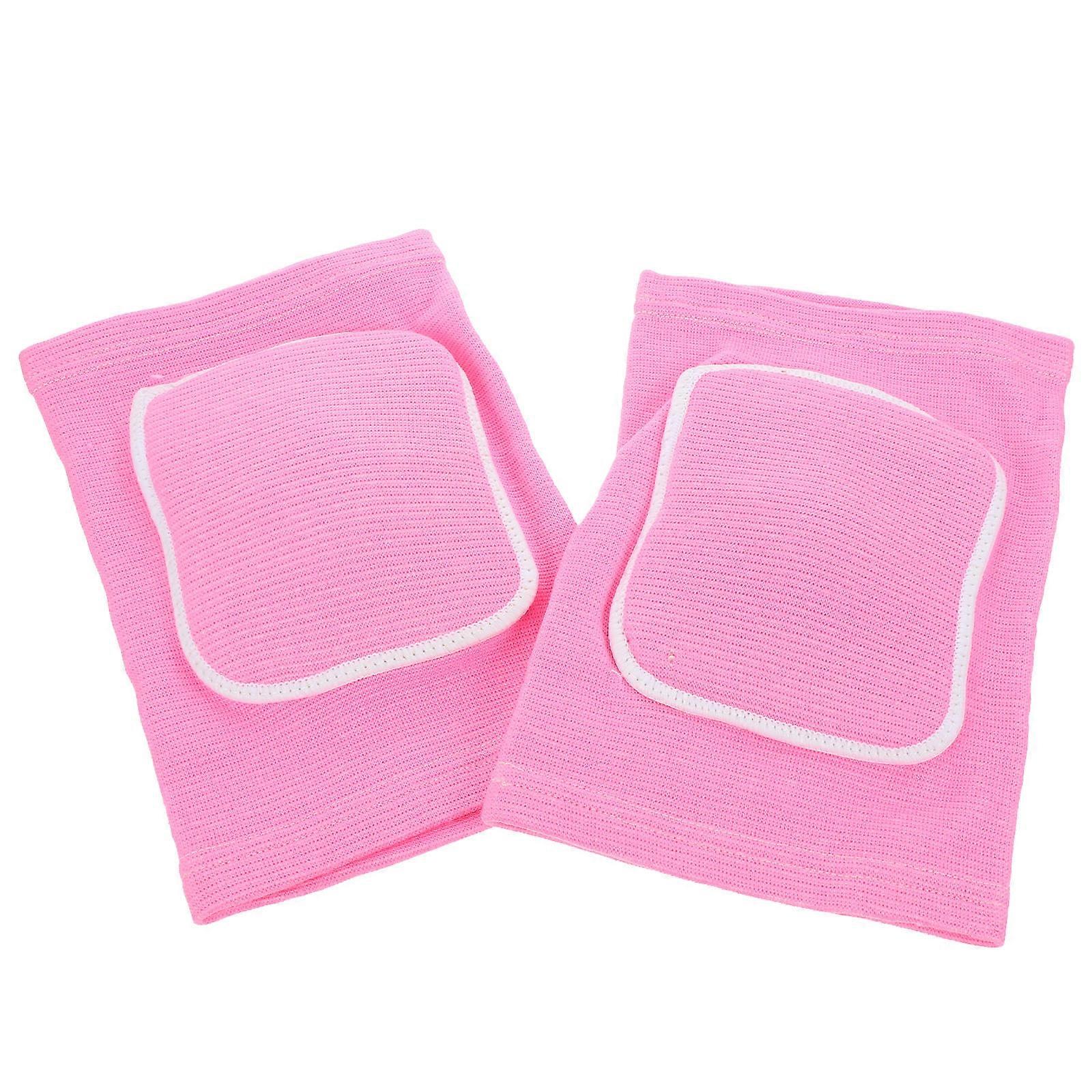 Knee Pad 1 Pair Protective Knee Sleeve Great for Avoiding Injuries Relieving Arthritis Made of Soft Pink Sponge Material