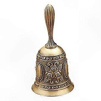 Campanello a mano in metallo vintage con suono forte e design antiruggine per la casa e gli eventi