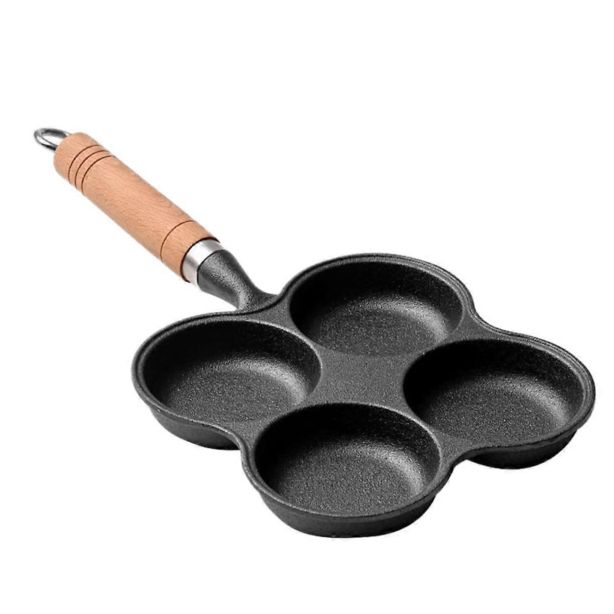 1pc NonStick FourHole Egg Frying Pan Efficient Omelette Maker Even Heat Distribution for Breakfast Cooking Easy to Clean