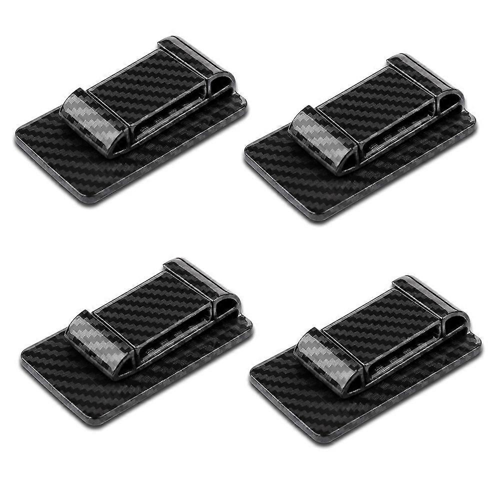 INF 4-pack Interiör Bilstolsbälte Stabilisator Universal ABS Kolfibertextur