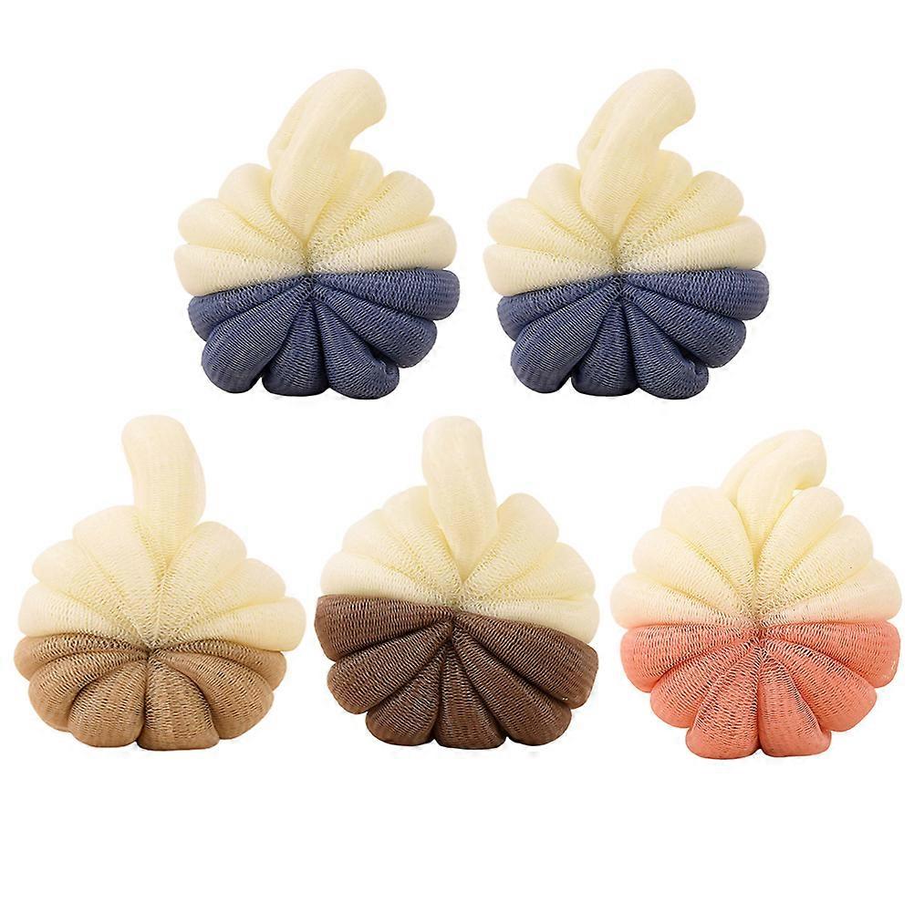 Body Cleaning Balls Creative Shower Ball for Adults Assorted Color Pe Foaming 5Pcs