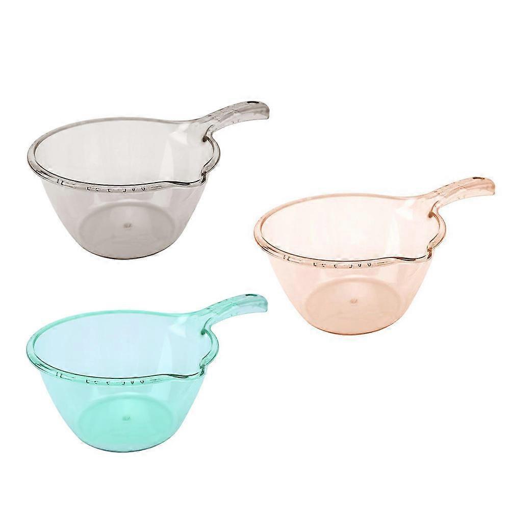 Serving Ladles Plastic Kitchen Ladle Household Assorted Color for Cooking 3Pcs