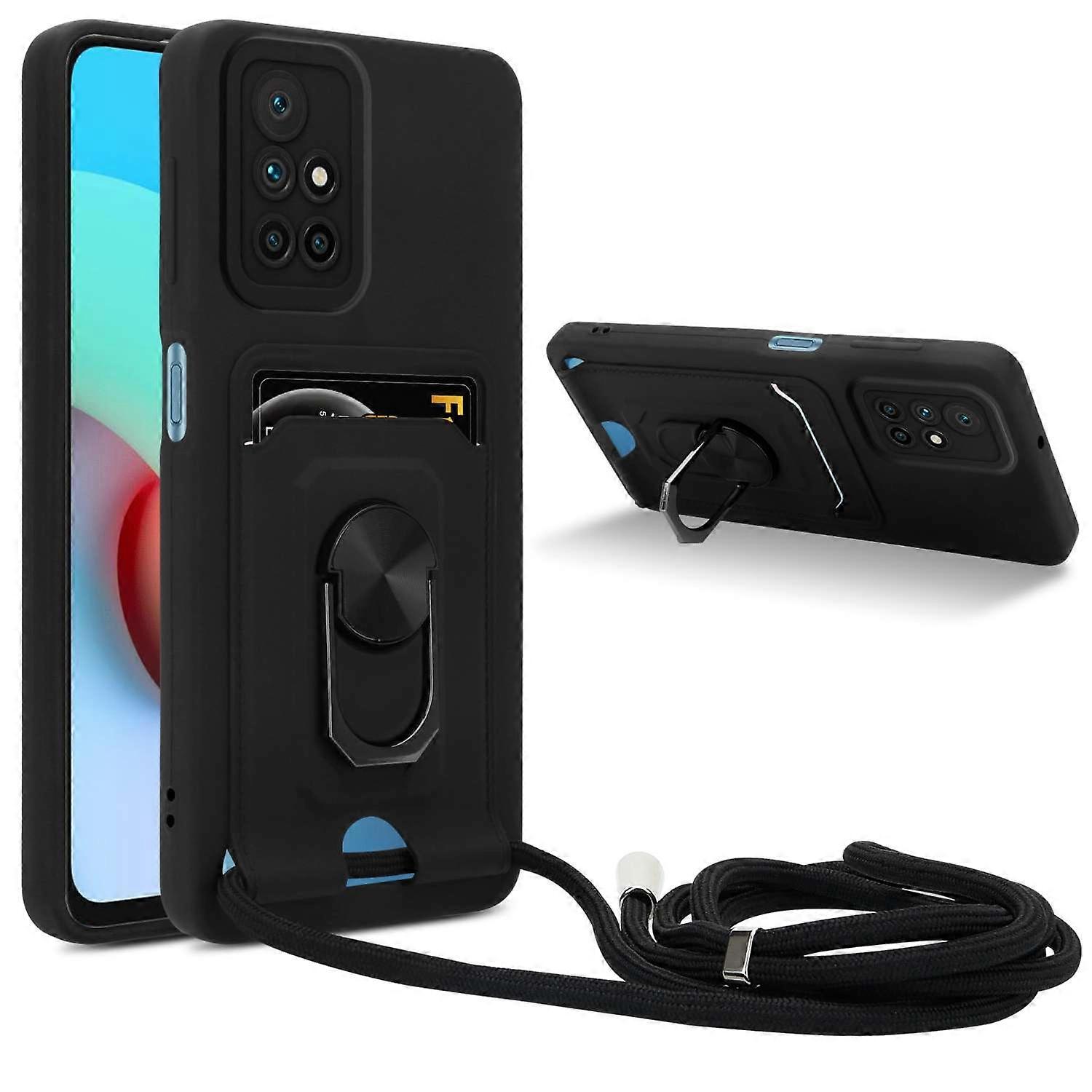 Case Xiaomi RedMi 10 4G Protective Case with Chain and Stand Function