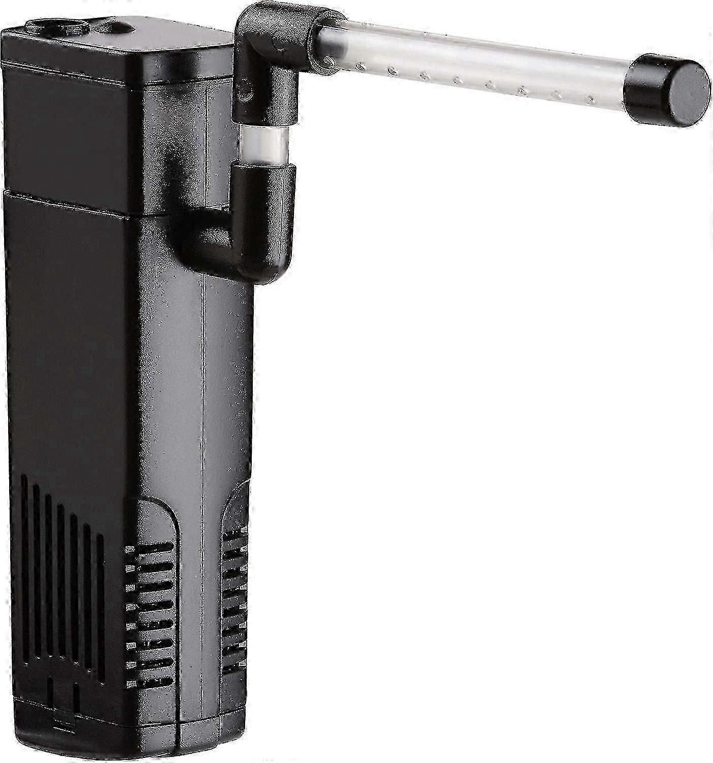 Internal Aquarium Filter for Small Fish Tanks with Adjustable Flow Rate for Coldwater and Tropical Fish
