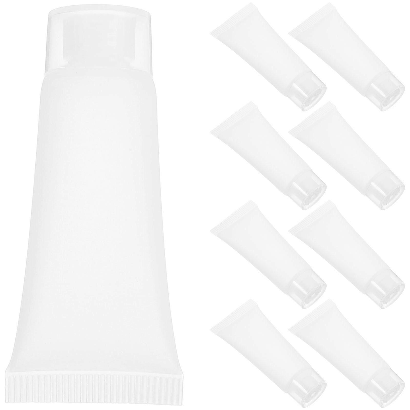 50pcs Cream Tubes Empty Travel Tubes Empty Squeeze Tubes Lotion Bottle Refillable Travel Squeeze Tubes For Lotion Toothpaste Container