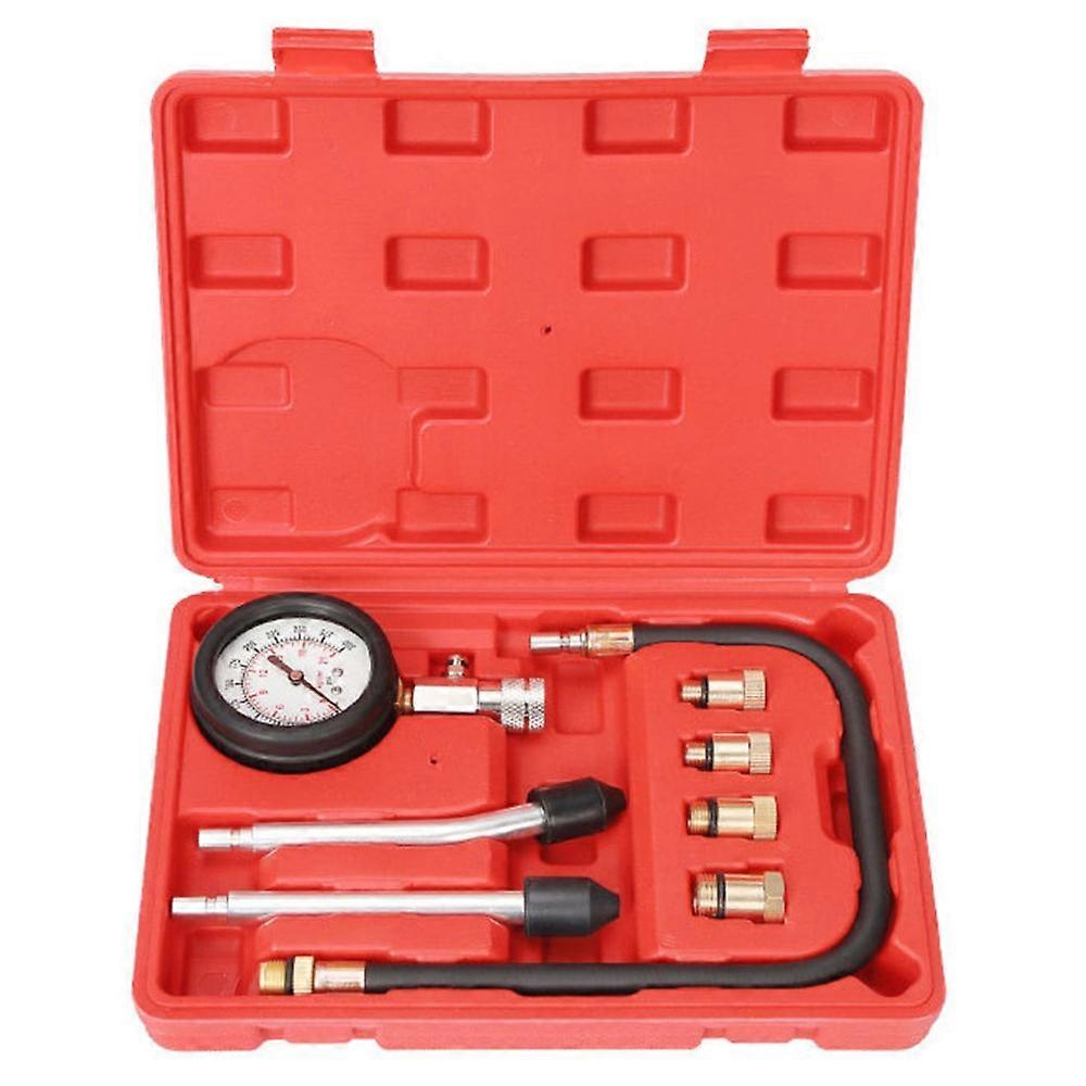 Car Motorcycle Engine Cylinder Compression Tester Gauge Kit Professional Diagnostic Tool