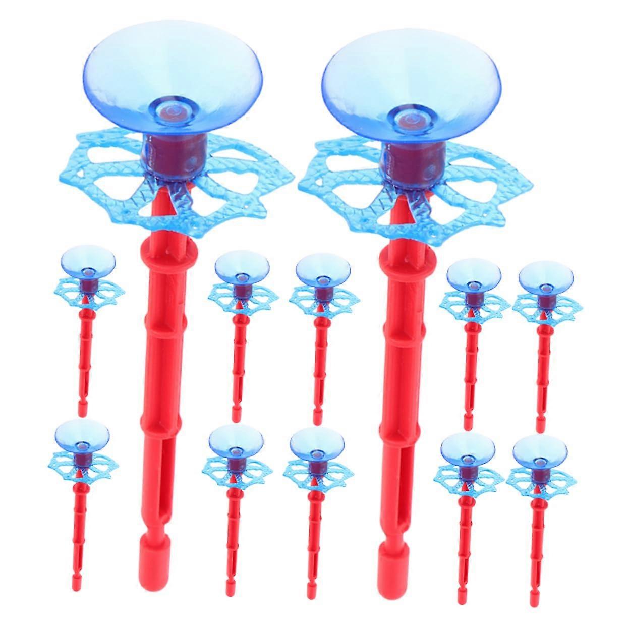 Suction Cup Arrows Set 12 Pcs Plastic Replacement Outdoor Toy For Kids, Target Practice, Cosplay, Assorted Colors