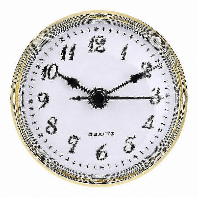 Quartz Clock Movement Insert 70mm with Numbered Dial for Crafting Projects