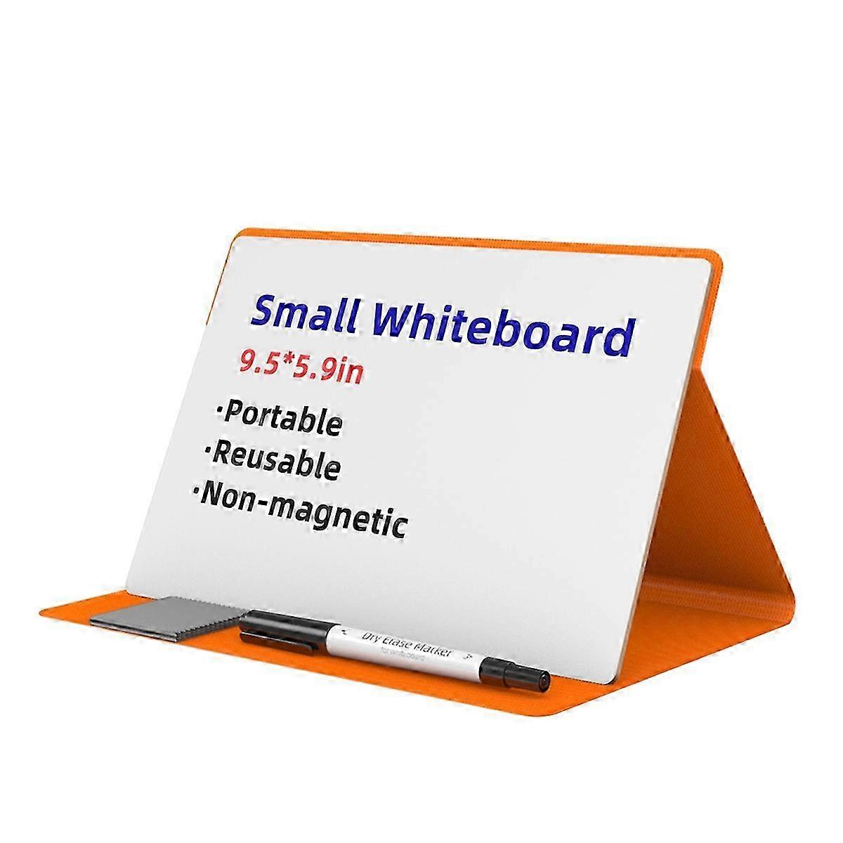Erase Board with Marker Wipe Cloth Magnetic Dry Erase Board Orange