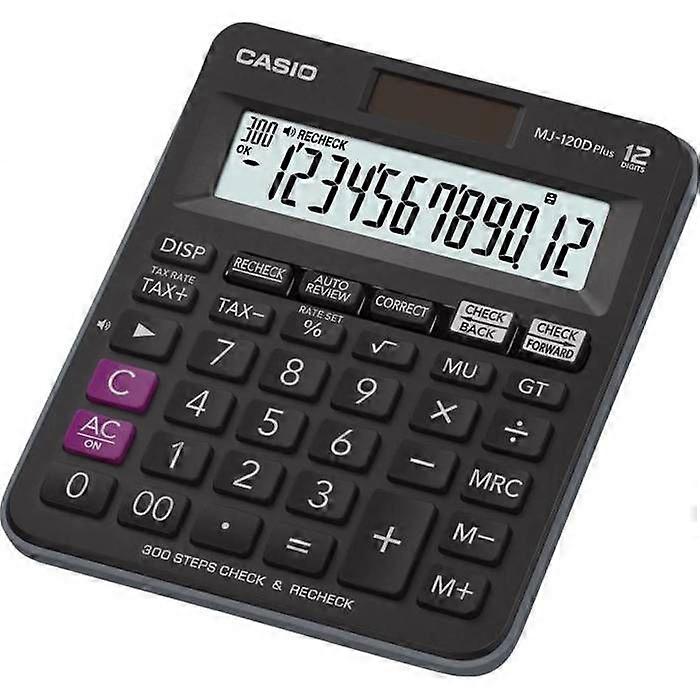 Casio MJ-120DPLUS kalkulator słoneczny na biurko, zasilany bateryjnie