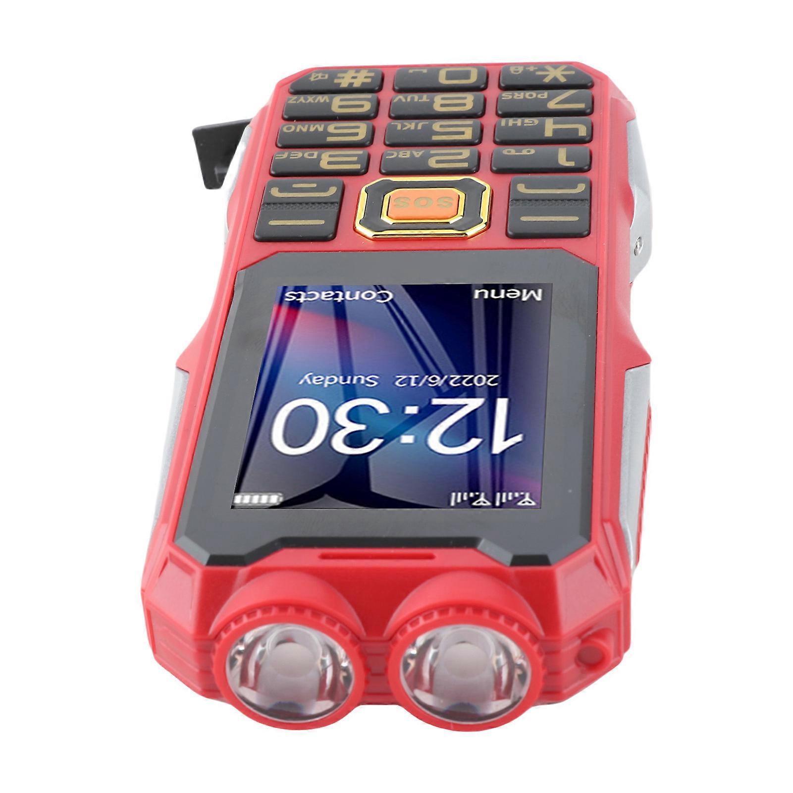 4G מחוספס בכיר טלפון סלולרי 2.6 "מסך כפתור גדול 16800mAh סוללה