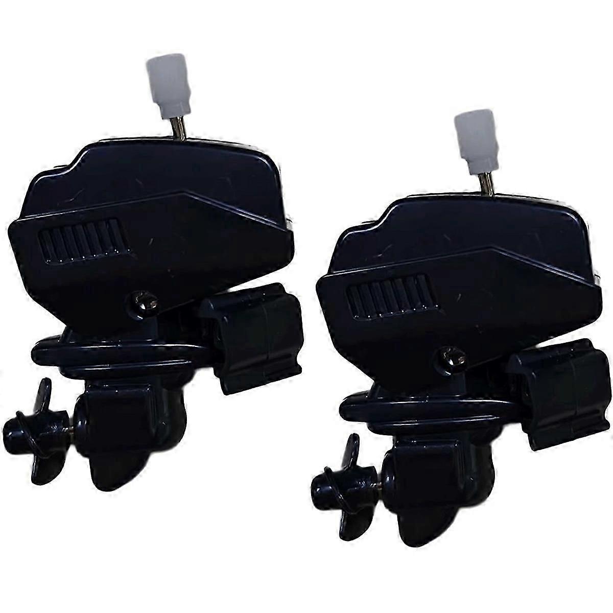 Boat shaped coffee stirrer with motor propeller 2pcs