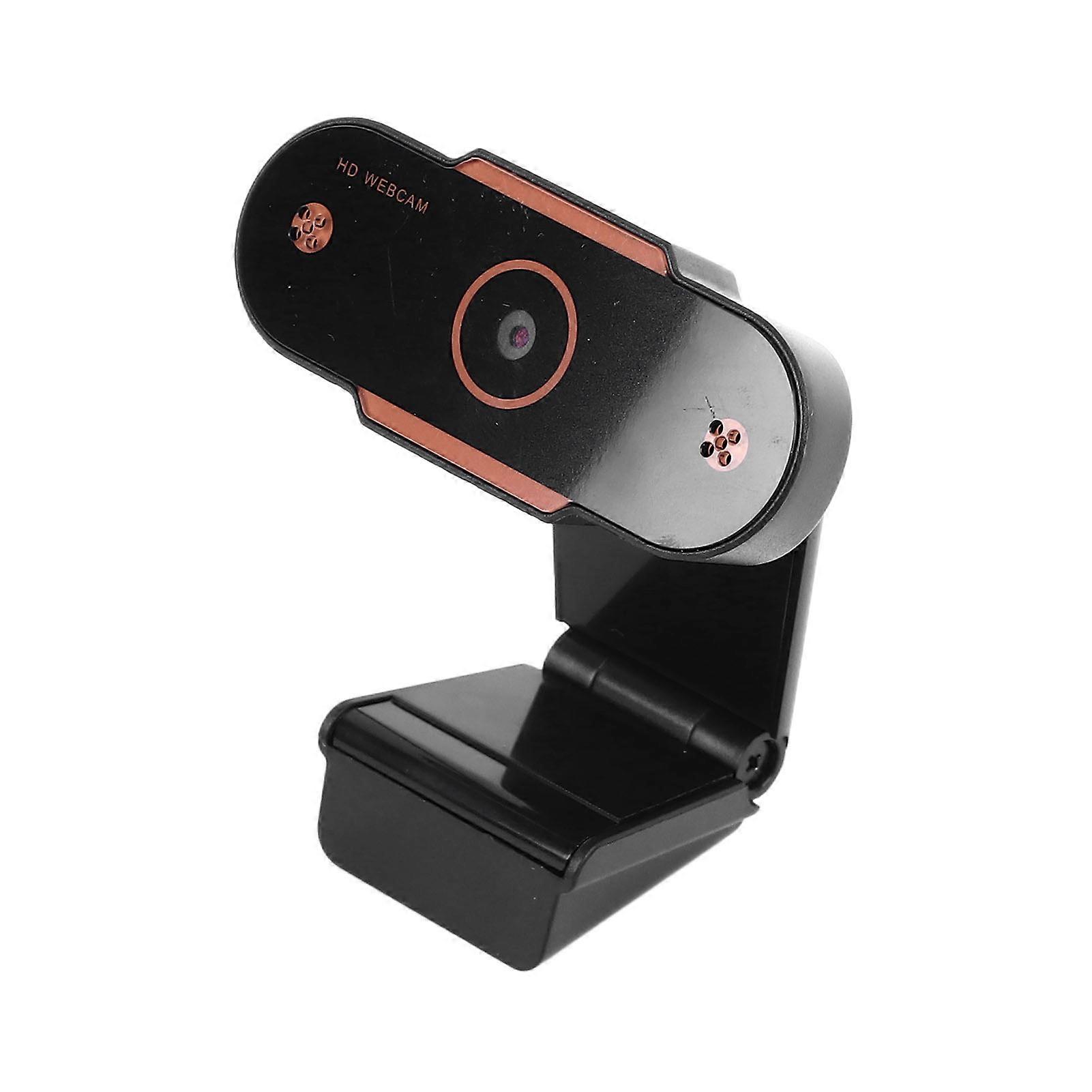 Orange 1080P 2K Live Streaming Camera USB Webcam for Online Class