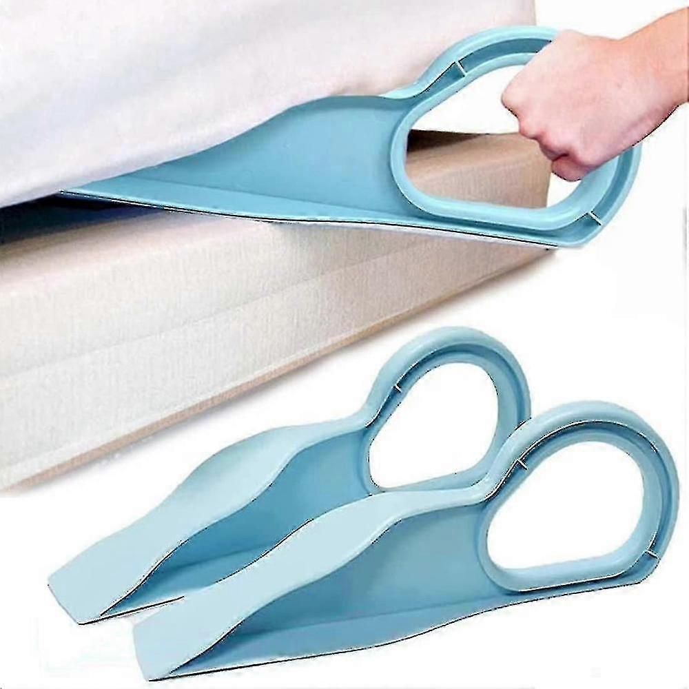 2-Pack Ergonomic Mattress Wedge Elevators for Easy Bed Making and Back Pain Relief