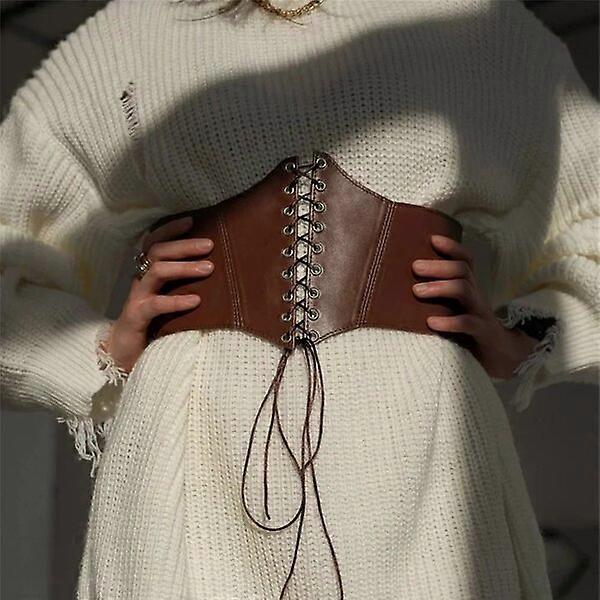 Adjustable artificial leather belt suitable for various body types