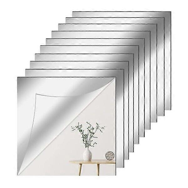 Self-adhesive wall mirrors, 20 pieces, can be DIY combined to decorate diverse spaces