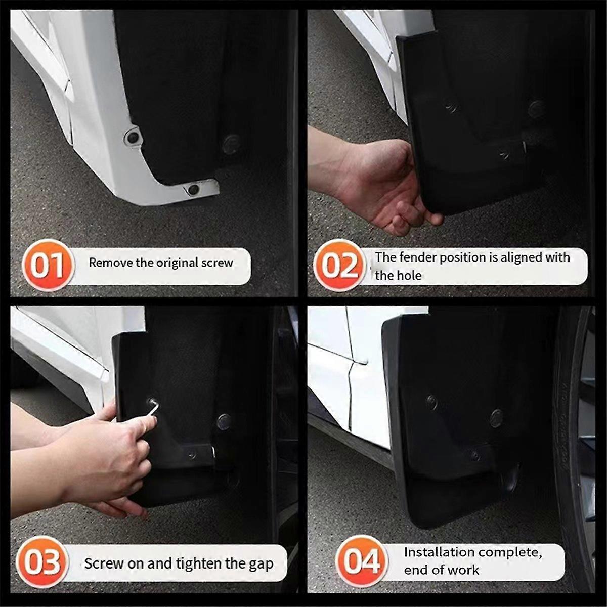 Car Mud Flaps Splash Guard Mudguards MudFlaps for JETOUR T2 2024 Front Rear High Quality Auto Accessories