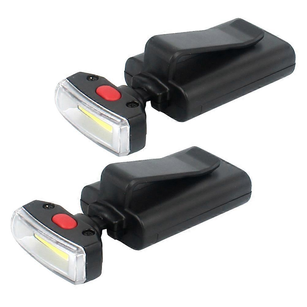 Outdoor LED Hat Clip Lights with Adjustable Angle for Hands-Free Use on Hats Backpacks and More