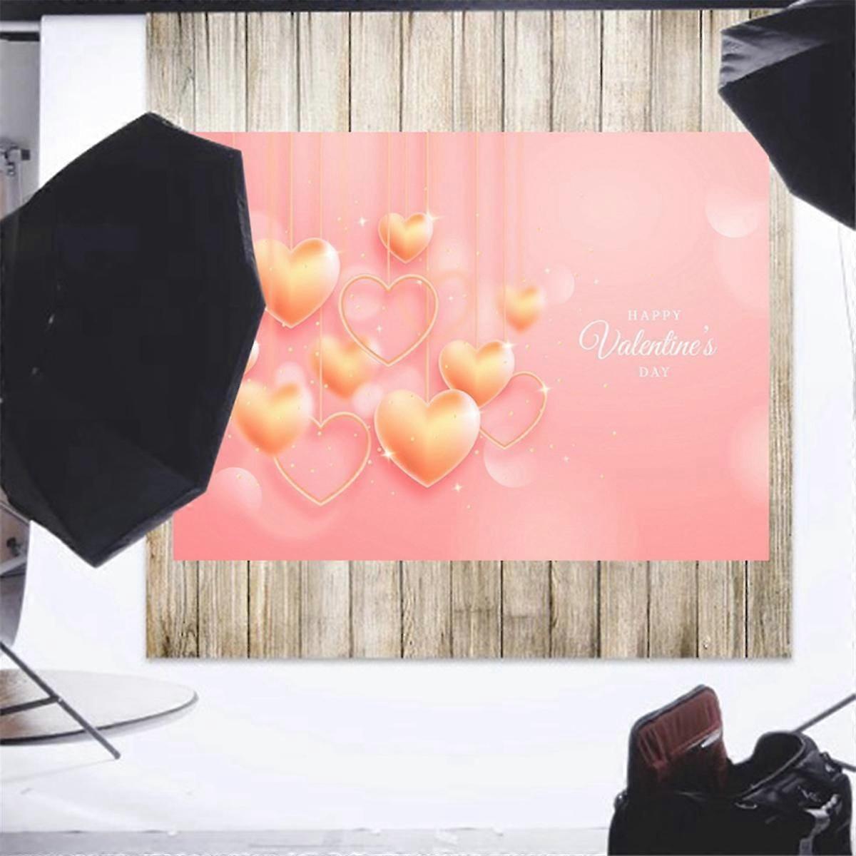 210X150Cm Valentine'S Day Background Cloth Love Flower Photo Material Photography Background Cloth