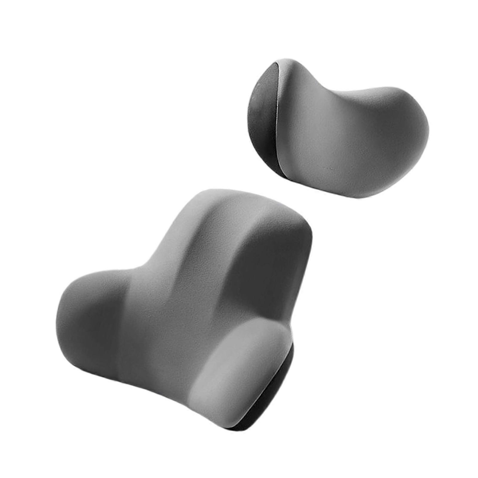 Car Seat Cushion with Neck Support Memory Foam Padding for Long Drives Ergonomic Seat Pillow Lumbar Support Cushion Multicolor