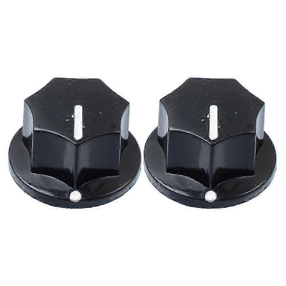 2Pcs Electric Guitar Knobs Guitar Potentiometer Control Knobs Rotary Knobs2.8X2.8X1.8CMBlack SZRH A-S