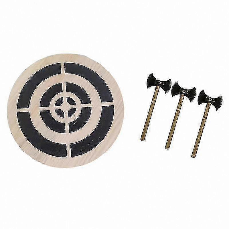 Wooden Throwing Game Set for Outdoor Activities, Compact Viking Inspired Target Game for Fun and Exercise