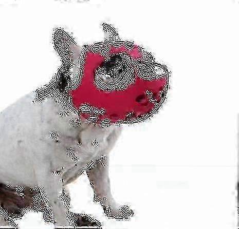 كمامة خطم قصيرة ، كمامة سيليكون قابلة للتعديل وقابلة للتنفس للبلدغ ، البلدغ الفرنسي ، شيه تزو ، والصلصال في التدريب - وضع المضغ والعض