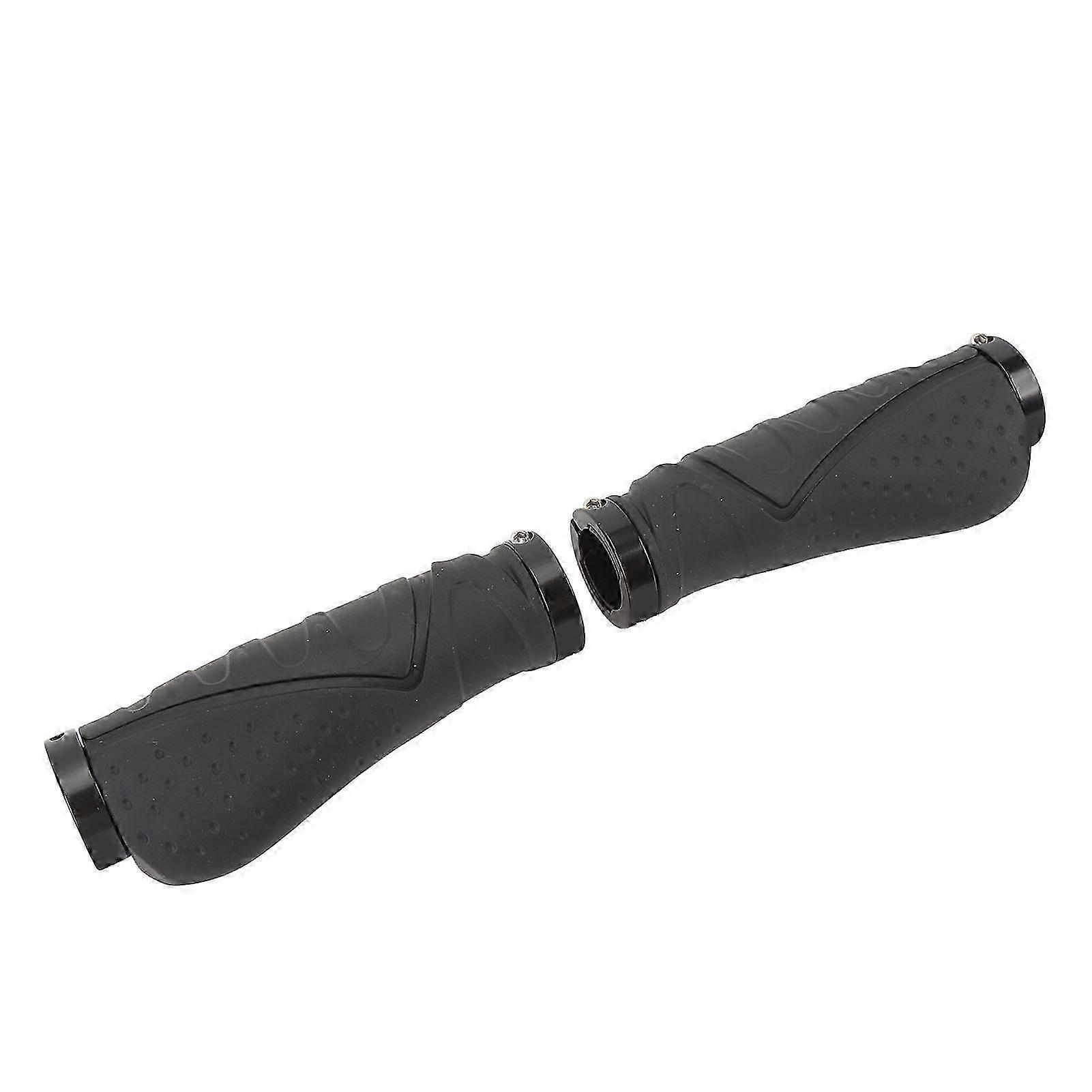 2025 2PCS Cycle Handle Grips Rubber Anti Slip Ergonomic Mountain Cycling Grips with Bar Ends for 22.2mm Handlebars