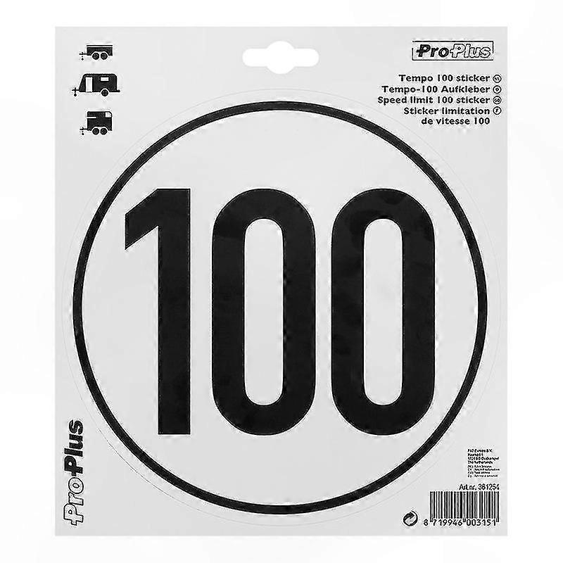 Speed Limit 100 Sticker for Vehicle Safety and Compliance