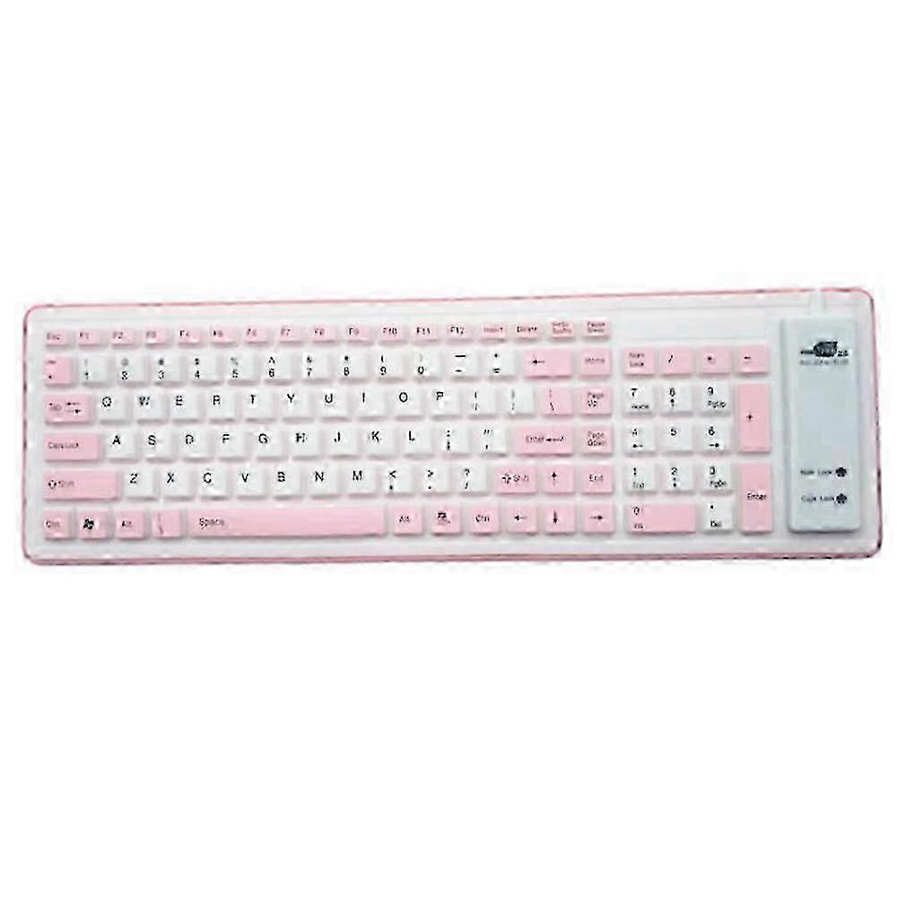 2025 Foldable Silicone Keyboard USB Wired Silicon Flexible Soft Waterproof Roll Up Silica Gel Keyboard f