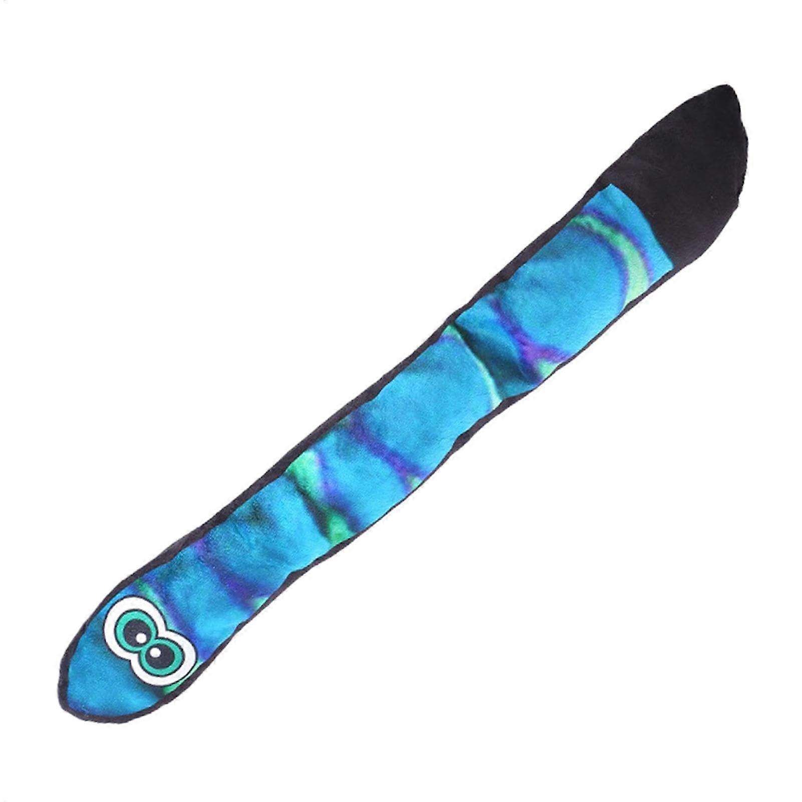 Plush Puppy Toys GOOSEE Indestructible Dog Toy For Aggressive Chewers Blue Rainbow Long Snake Style