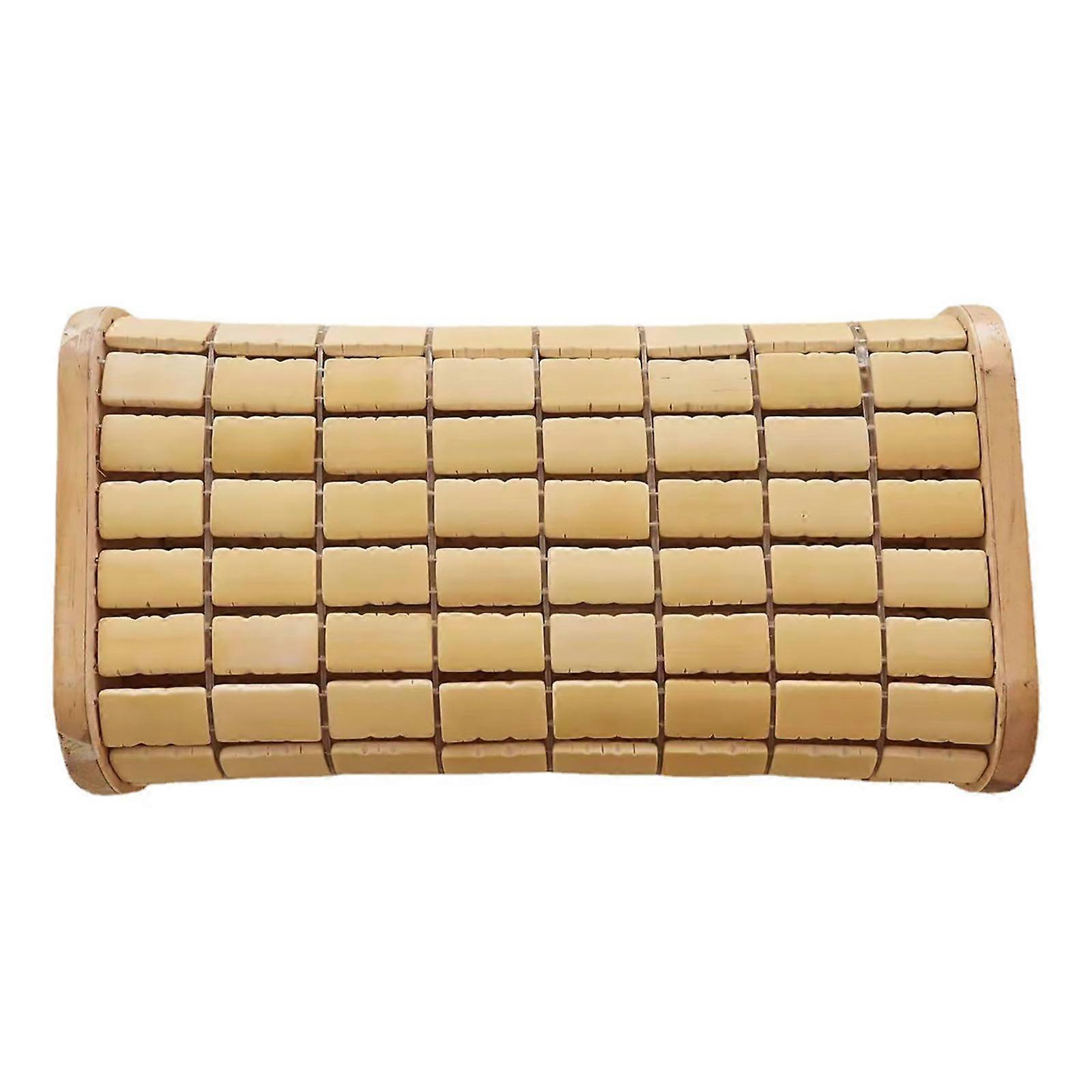 Bamboo Sauna Headrest Pillow for Neck Support - Wooden Relaxation Cushion for Home Gyms, Spas, and Steam Rooms