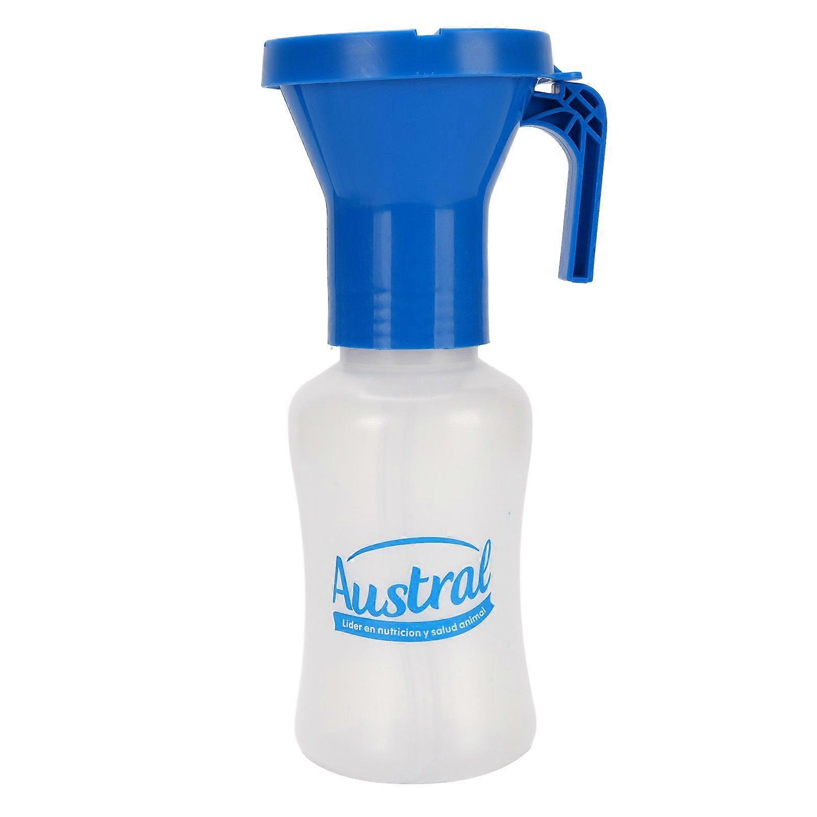Teat Dip Cup 300ml Prevent Backflow Wide Mouth Design Teat Cleaning Cup for Cow Sheep Goat Blue