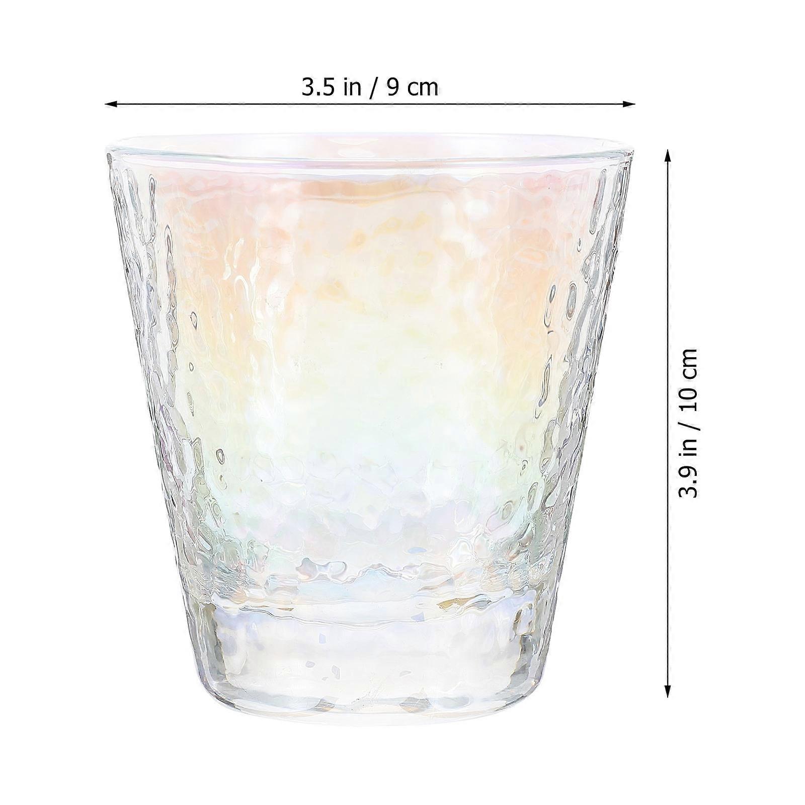 Heat Resistant Glass Cup Bar Drinking Glasses Christmas Multi Hammer Texture Drinking Glass 1Pack